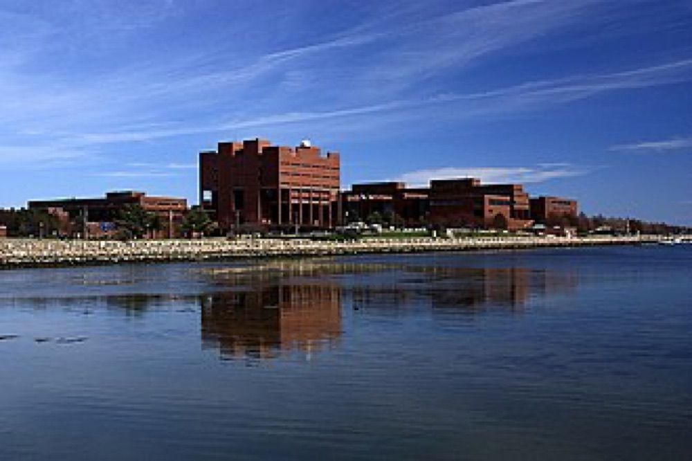 The UMass Boston campus at Columbia Point in Dorchester, Boston, Massachusetts