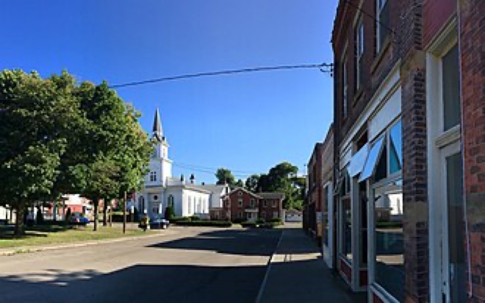 Park Place in the village of Silver Creek, the principal village of the town of Hanover, Chautauqua County, NY — the same town as the hamlet of Smith Mills
